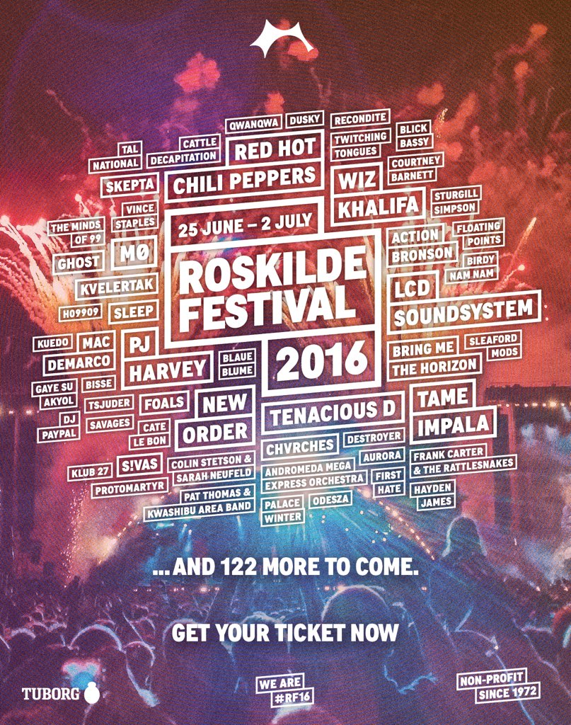 Cartel del Roskilde 2016