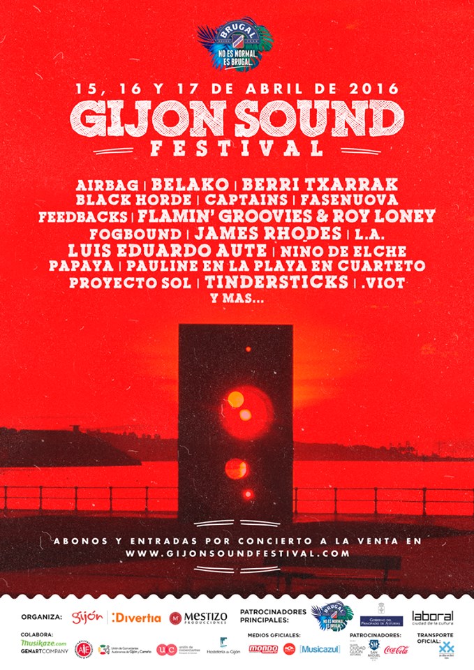 Cartel hasta el momento del Gijón Sound 2016