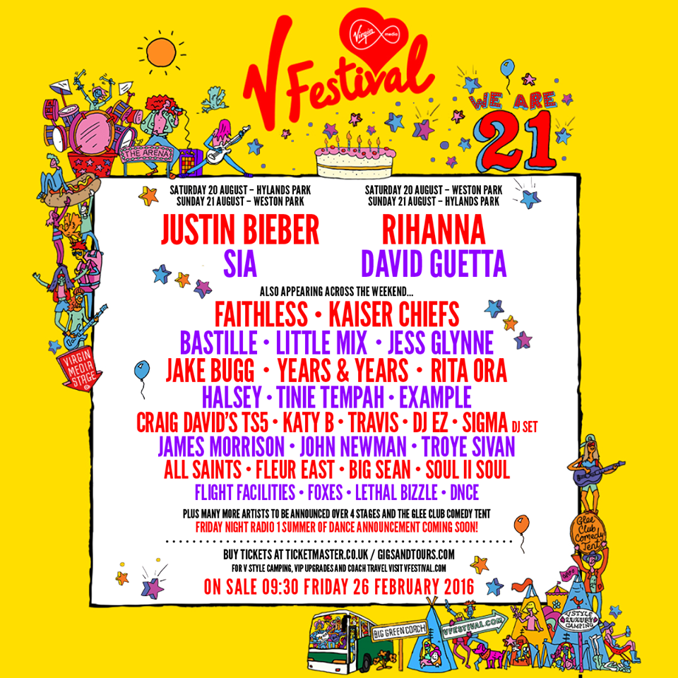 Cartel hasta el momento del V Festival 2016