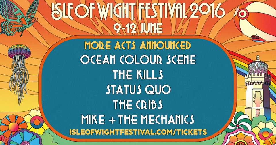 Nuevas confirmaciones del Isle of Wight 2016