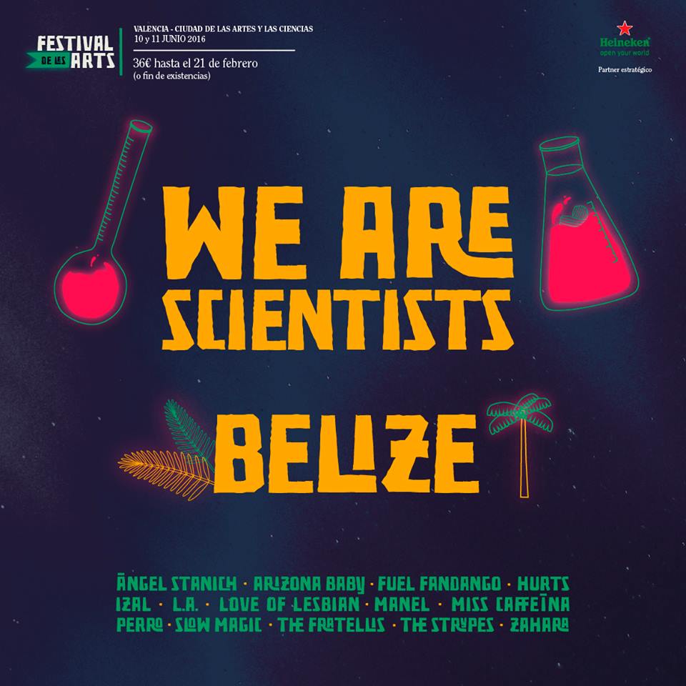 We Are Scientists y Belize, al Festival de les Arts 2016