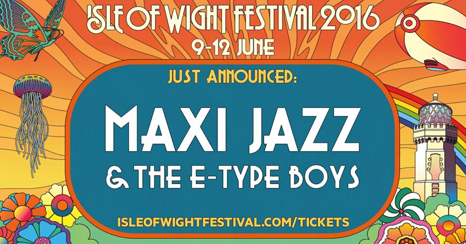 Maxi Jazz The E Type Boys Isle of Wight 2016