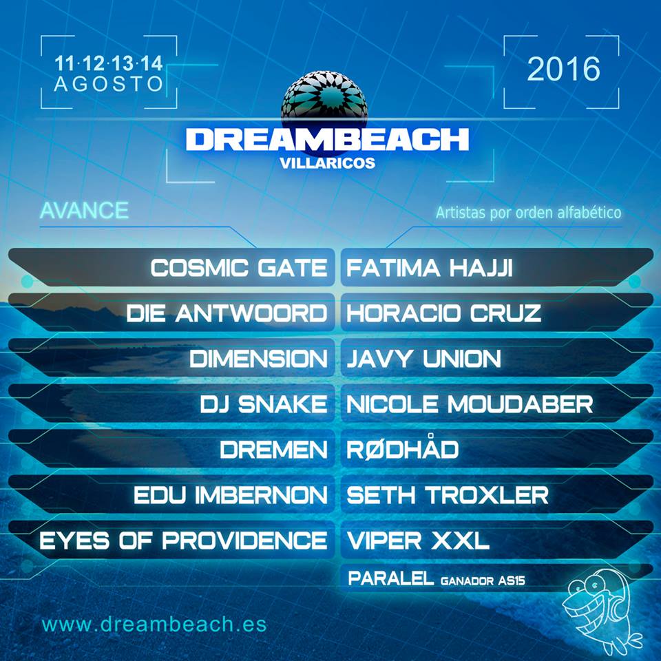 Nuevas confirmaciones Dreambeach 2016
