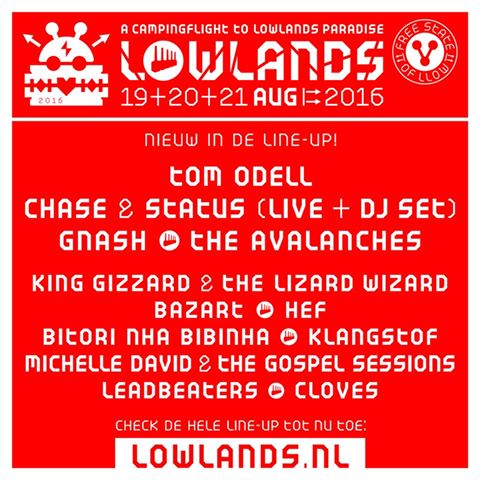 Nuevas confirmaciones del Lowlands Festival 2016